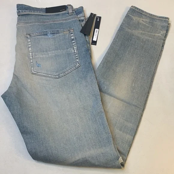 Amiri Mx1 Ultra-Suede Skinny Jeans Size 36 NWT - Picture 6 of 16